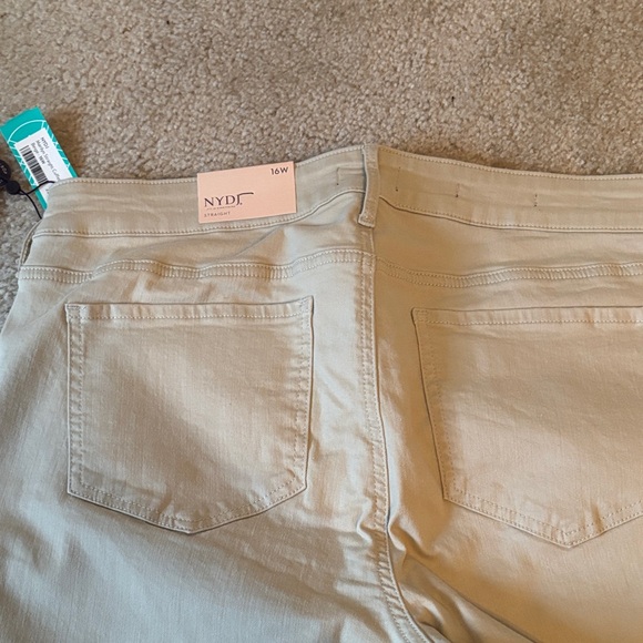 NYDJ Light Beige Straight-Leg Jeans - Picture 3 of 3